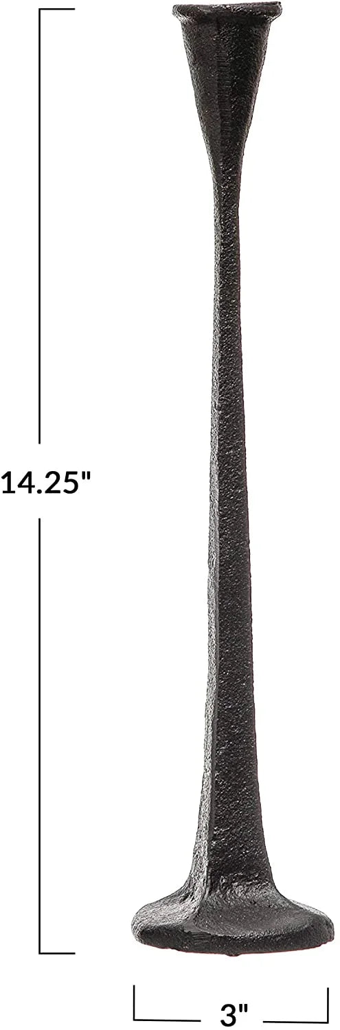 Black Cast Iron Taper Holder V401506