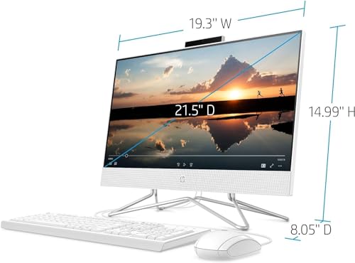 21.5 inch All-in-One Desktop PC, 1080P FHD Display, 16GB RAM, 1TB PCIe SSD, Intel Dual-Core Celeron Processor, Windows 11 Pro E963