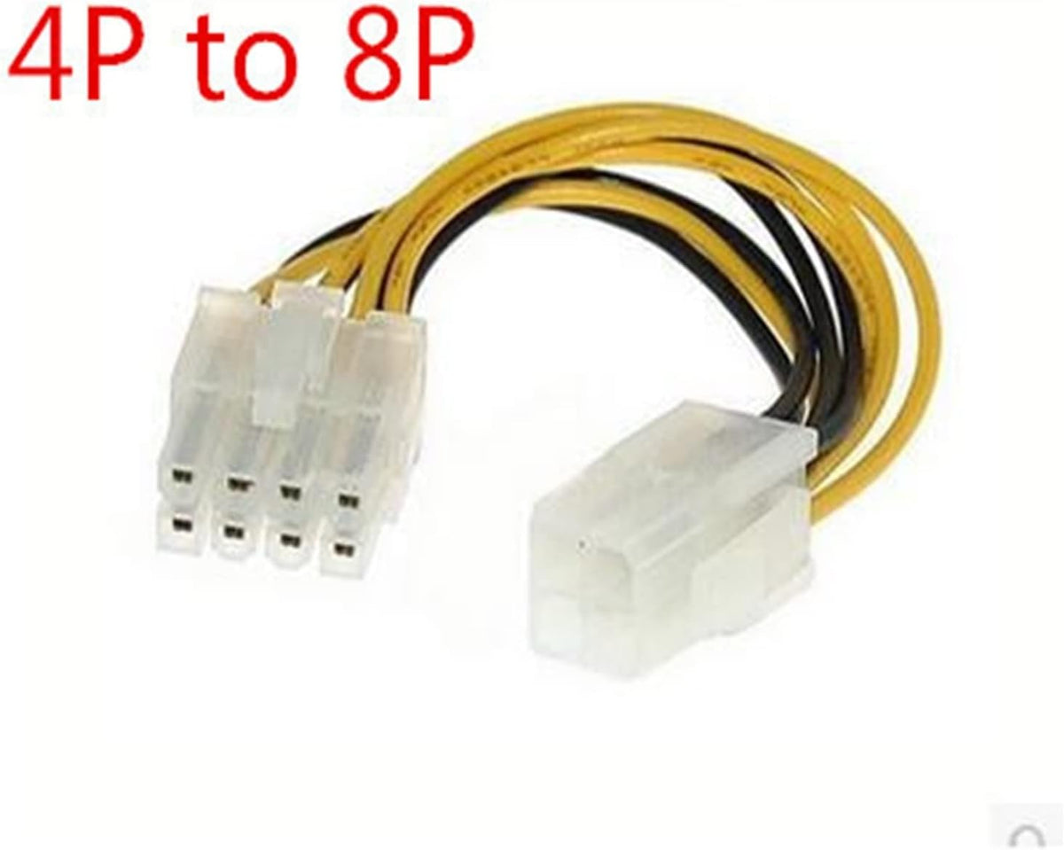4 Pin Male to 8 Pin CPU Power Converter Cable E722490