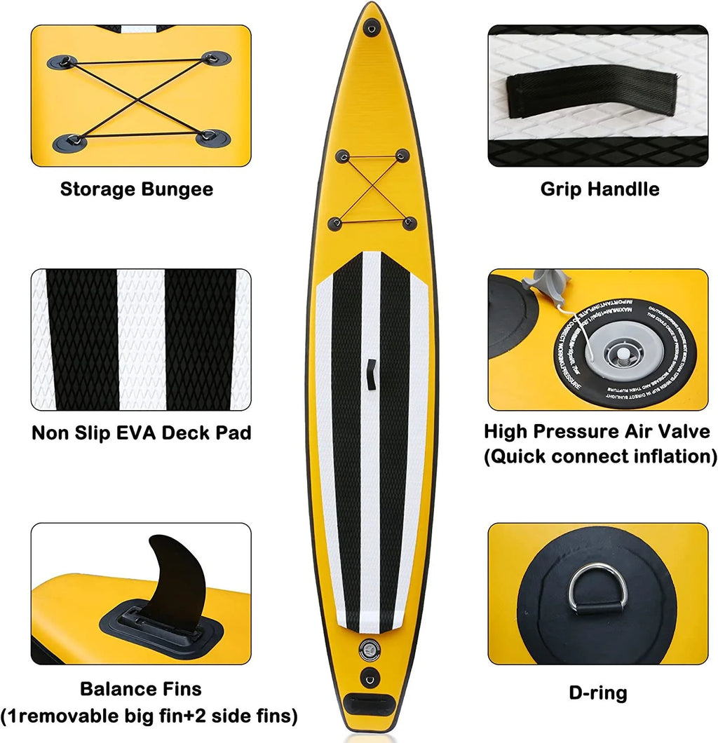 Inflatable Paddle Board with Carry Bag and Fin Z757