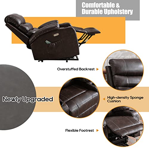 Power Lift Chair with Massage and Heat, PU Leather H353169
