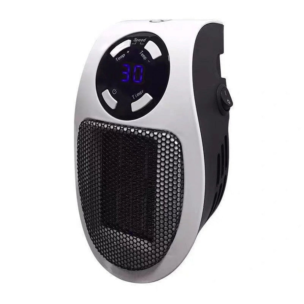 500W Mini Plug-in Wall Heater With Digital Timer S214835