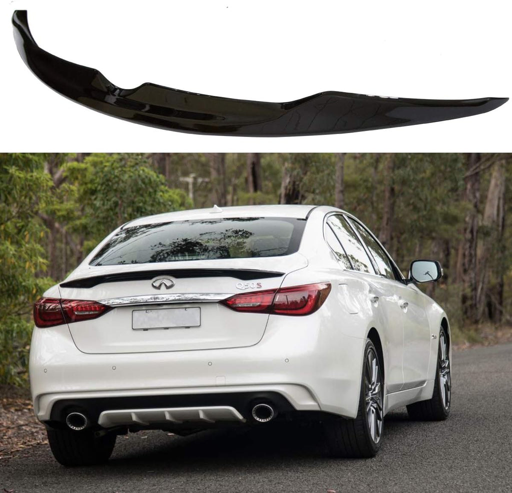 Painted Glossy Black Rear Trunk Spoiler Wing L81422