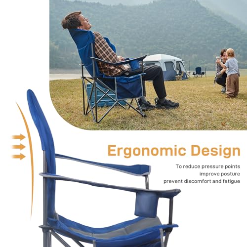 Folding Camping Chair Supports 400lbs J252