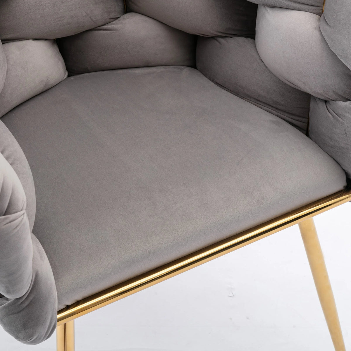 Gray Velvet Chair Y52727