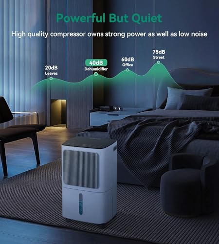2500 Sq.Ft Dehumidifier with Drain Hose 34 Pints Q6669