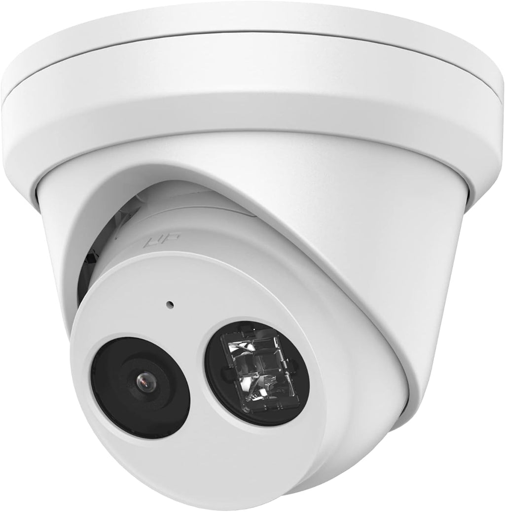 4MP Outdoor PoE Turret IP Camera, 2.8mm, EXIR 98ft Night Vision, Built-in Mic, IP67 Waterproof, H.265+ U821