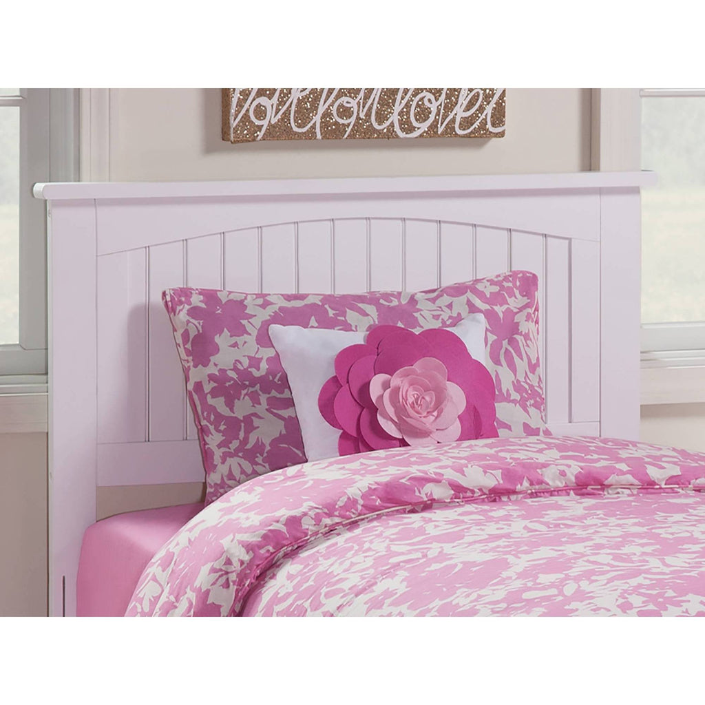 White Twin Panel Headboard T4417