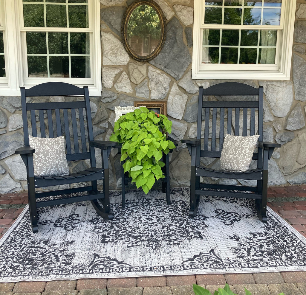 Dark Gray Weather Resistant Rocking Chair O930