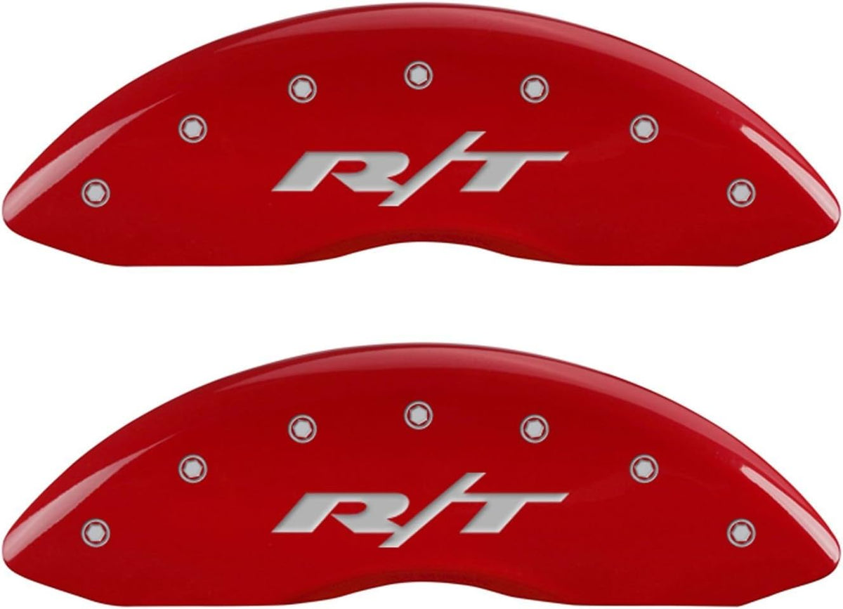 Red Powder Coat Finish Front and Rear Caliper Cover Set of 4 J4400