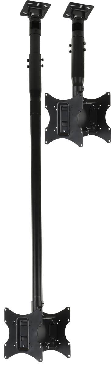Ceiling TV Mount for 2 Screens 23 inch-42 inch, Tilting, Height Adjustable O79666