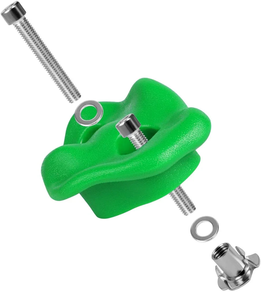 30 Rock Wall Climbing Holds with 2 inch Mounting Hardware P43584