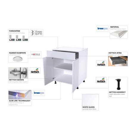 White Wall Cabinet 42 inch x 33 inch x 42 inch C2662