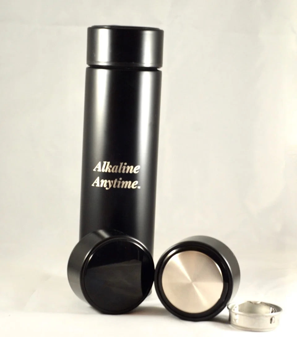 Stainless Steel Water Bottle Flask with 2 Lids T119