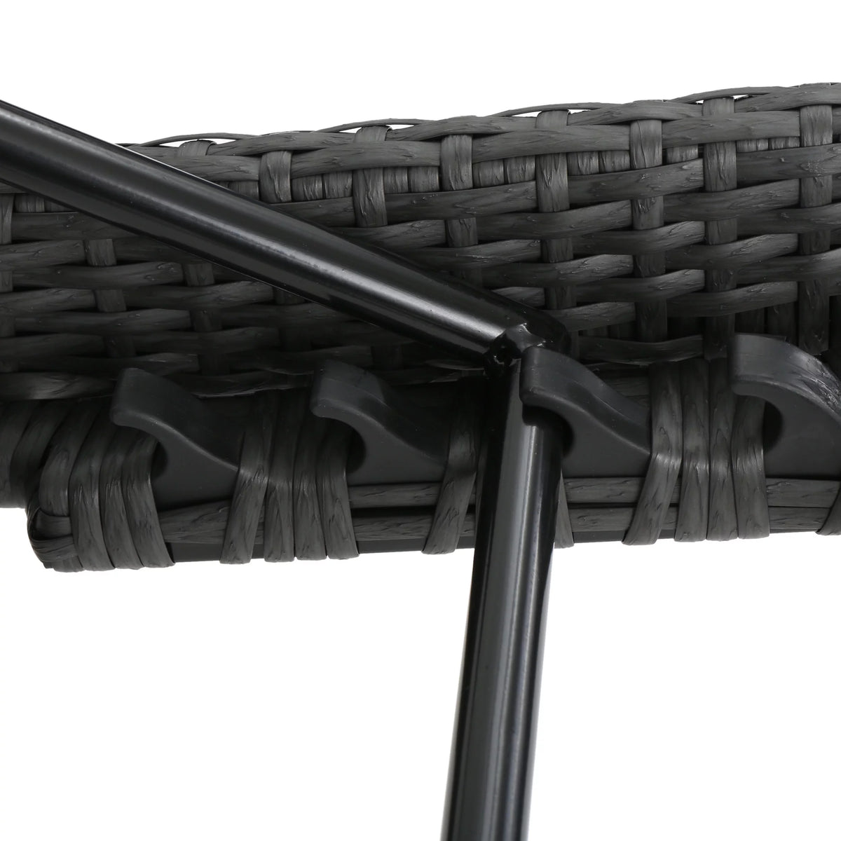 Grey Wicker Adjustable Chaise Lounge Set of 2 F390