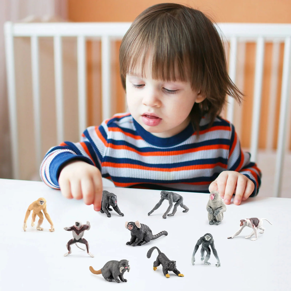 10PCS Simulation Zoo Animal Ornament Model P472669