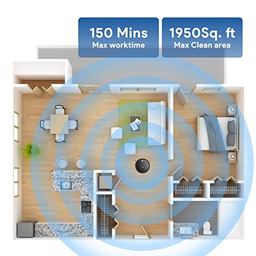 2-In-1 Robot Vacuum and Mop with Gyroscope Navigation K871611