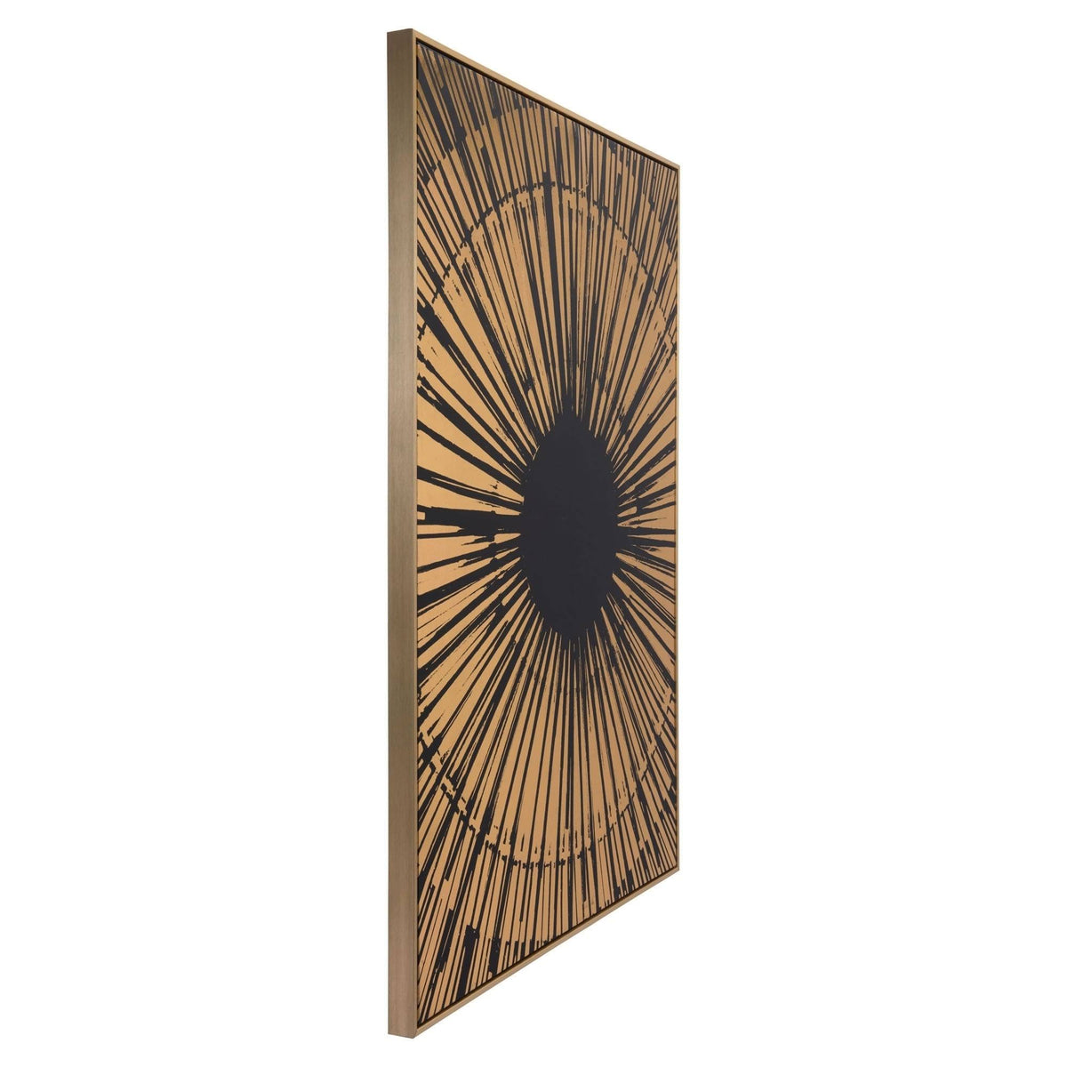 Canvas Black & Gold Sunburst T65494