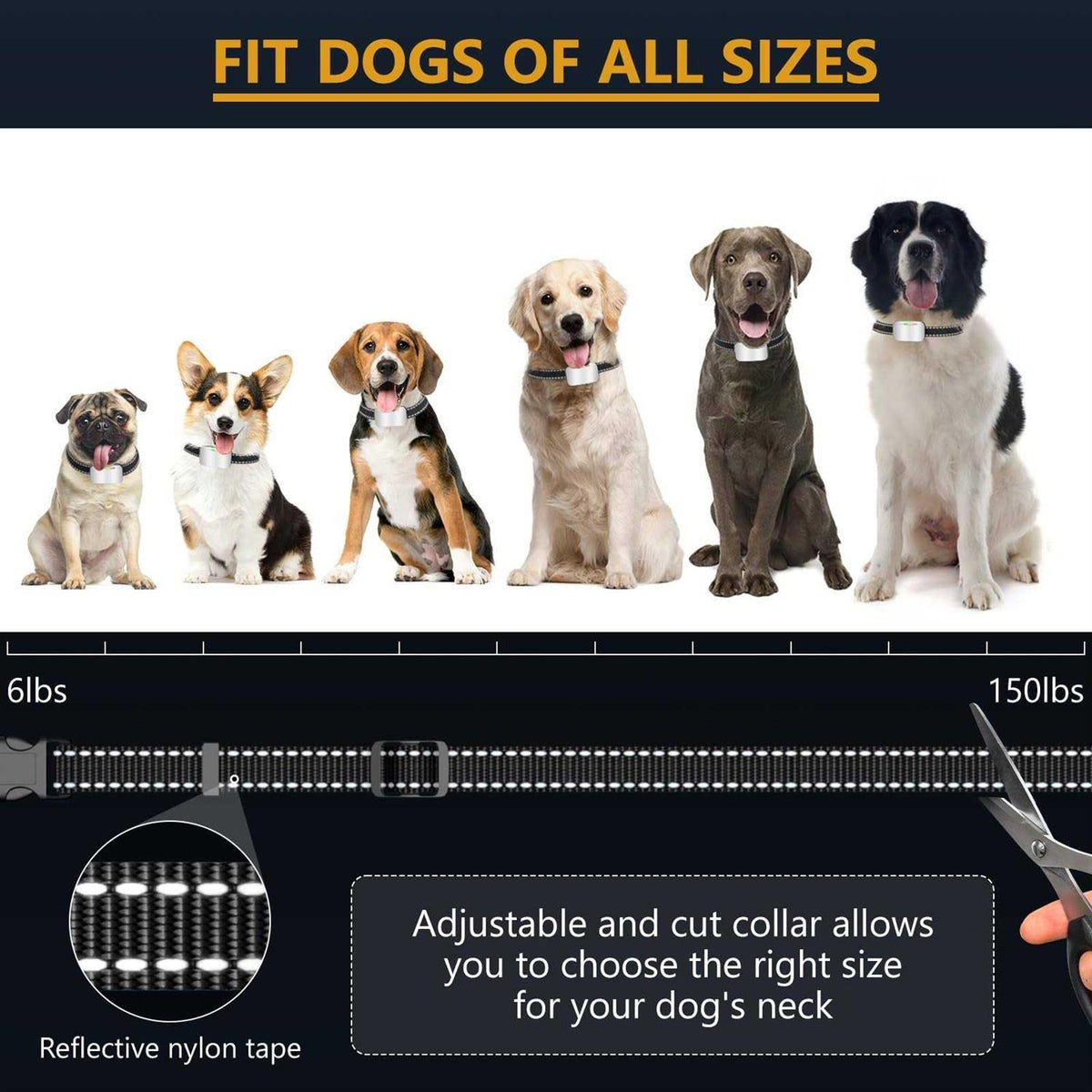 Rechargeable Dog Bark Collar 2 Pack W19893