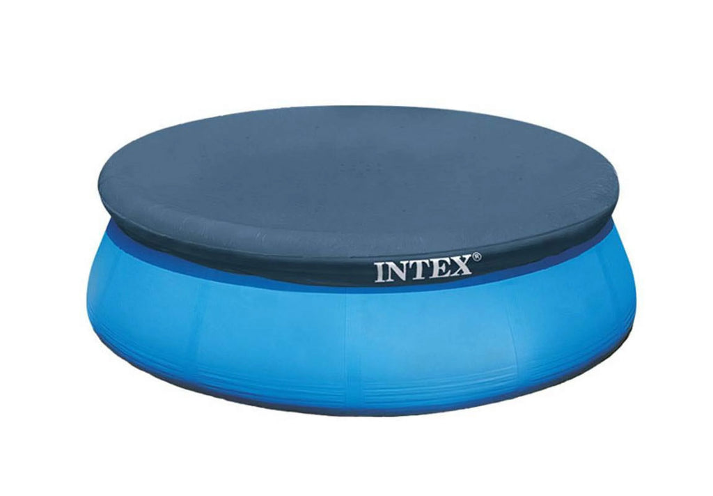 Round Swimming Pool Kit with Vacuum Skimmer, Pole, and Cover Tarp J23343