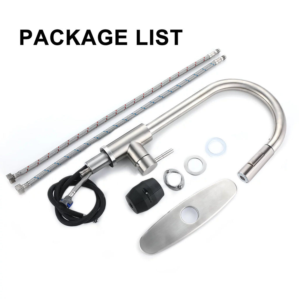 304 Stainless Steel Pull Down Kitchen Faucet V69176