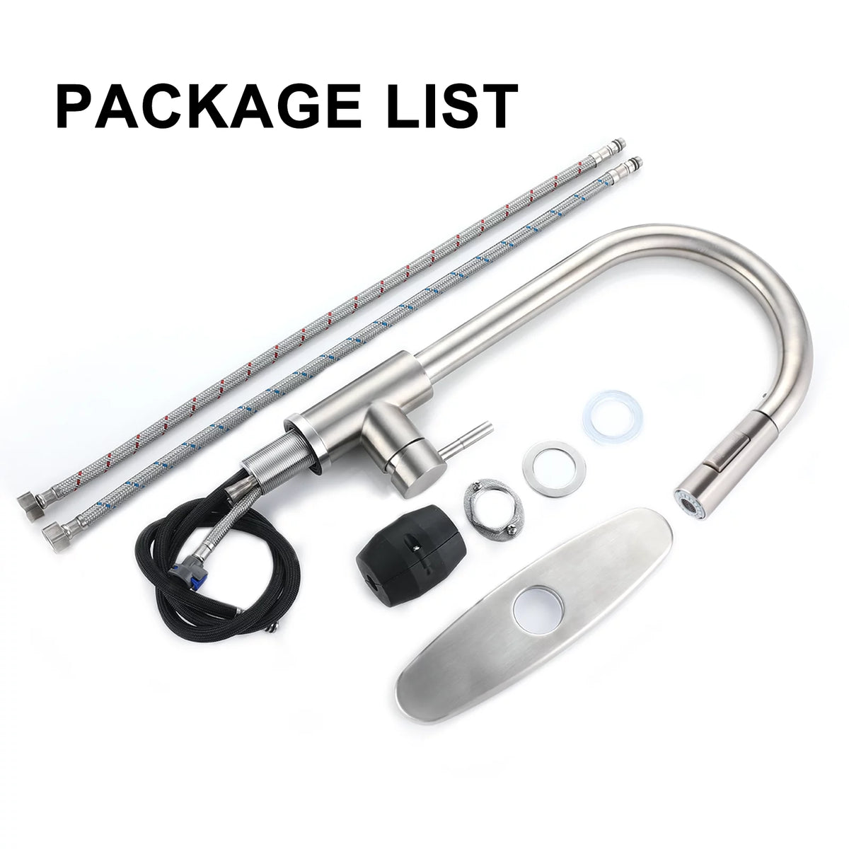 304 Stainless Steel Pull Down Kitchen Faucet V69176