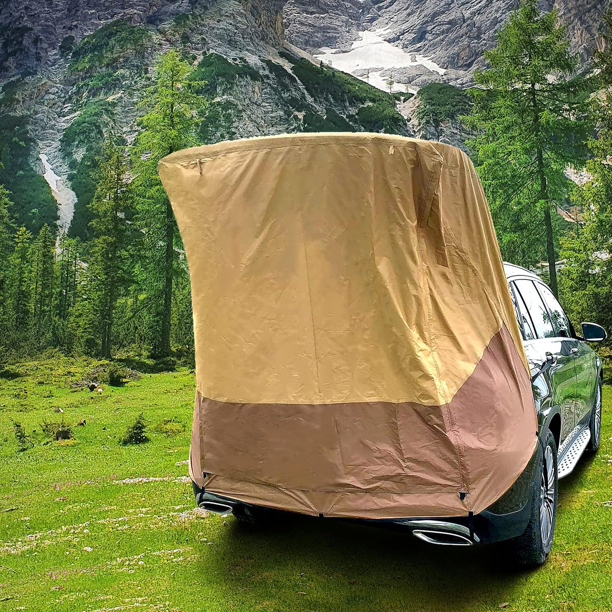 Yellow Waterproof 3000MM Tailgate Awning Tent Pack of 2 G4736
