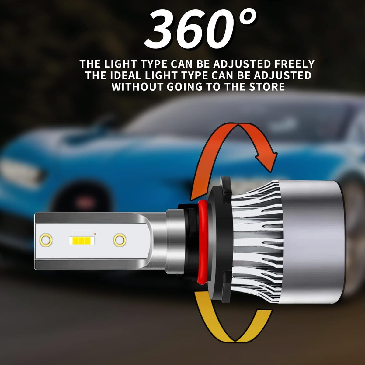 LED Headlight Bulbs Combo 240W 30000LM 6500K Cool White, Pack of 4 Pack of 2 U130
