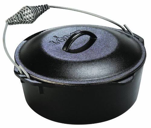Cast Iron Dutch Oven with Iron Cover, Pre-Seasoned, 7-Quart V1075