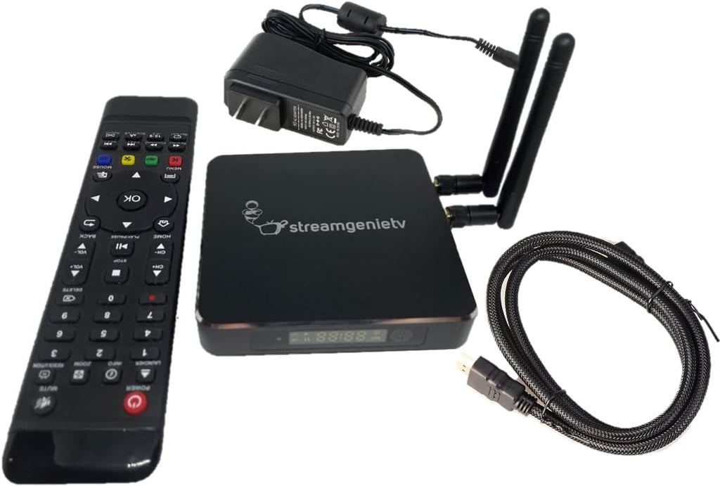 TV Stream Box with Dual WiFi Antenna and Remote D385021