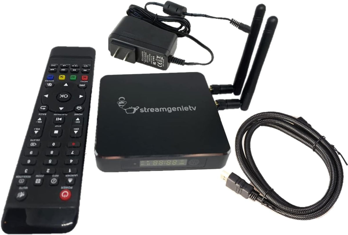 TV Stream Box with Dual WiFi Antenna and Remote D385021