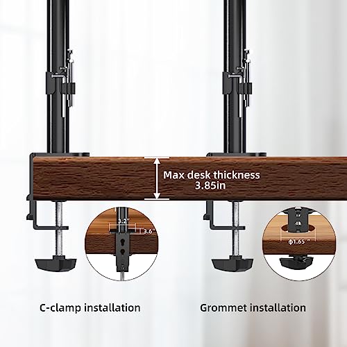 Adjustable Single Desk Monitor Mount for 13-32" Computer Screens up to 22lbs A863086