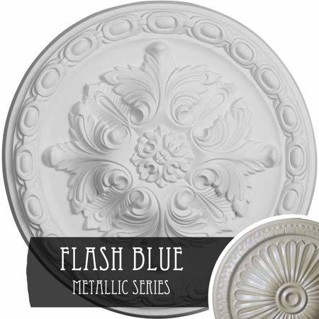 Hand-Painted Castle Stone Crackle Ceiling Medallion C5517