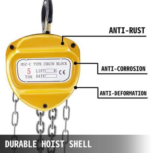 Chain Block Hoist 11000 lbs with Tow Chain G69674