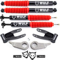 1-3" Front 1.5-2" Rear Adj Leveling Lift Kit with Extended Shocks for Ford Ranger 4X4 with Torsion Bar Suspension P38322