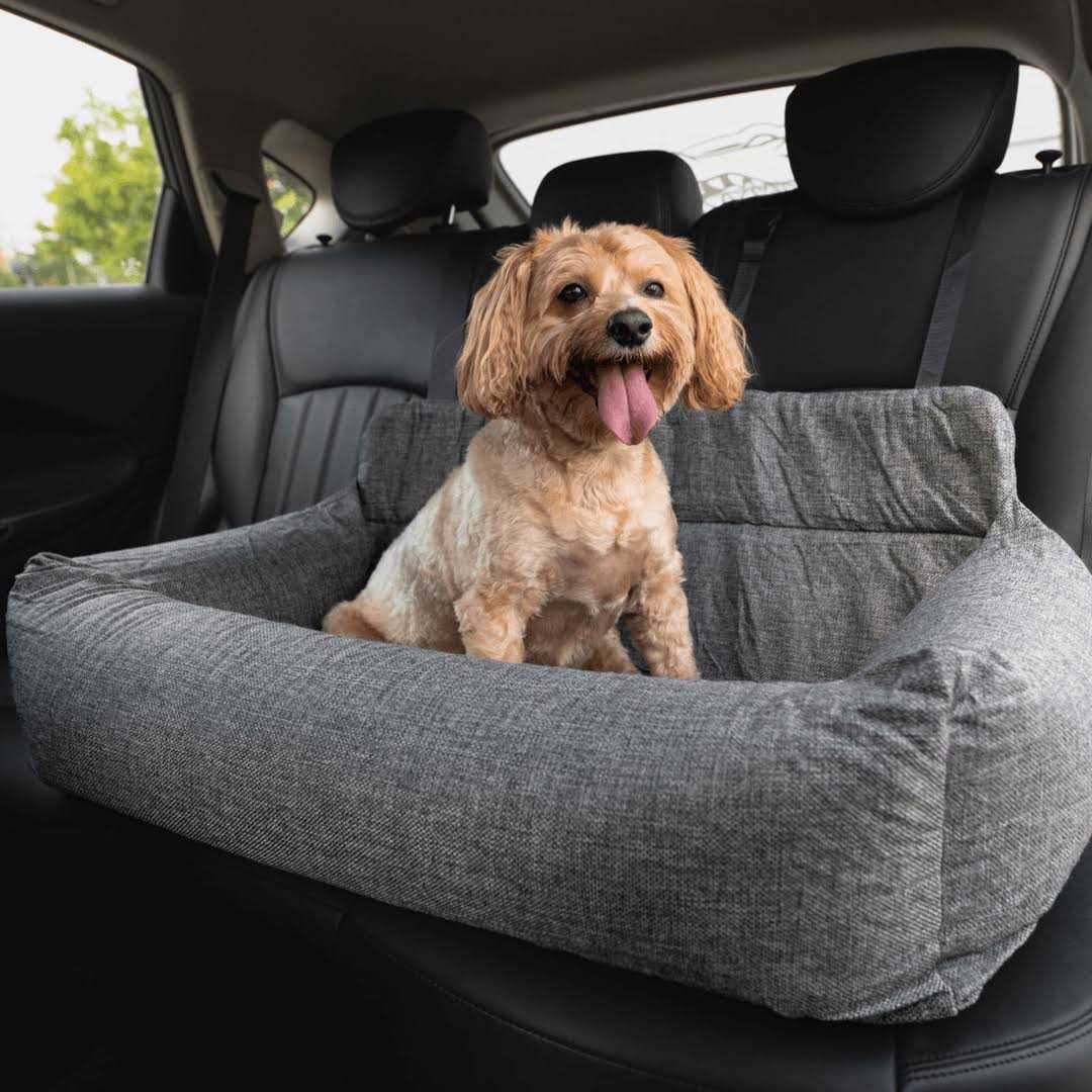 Gray Memory Foam Dog Car Bed F688