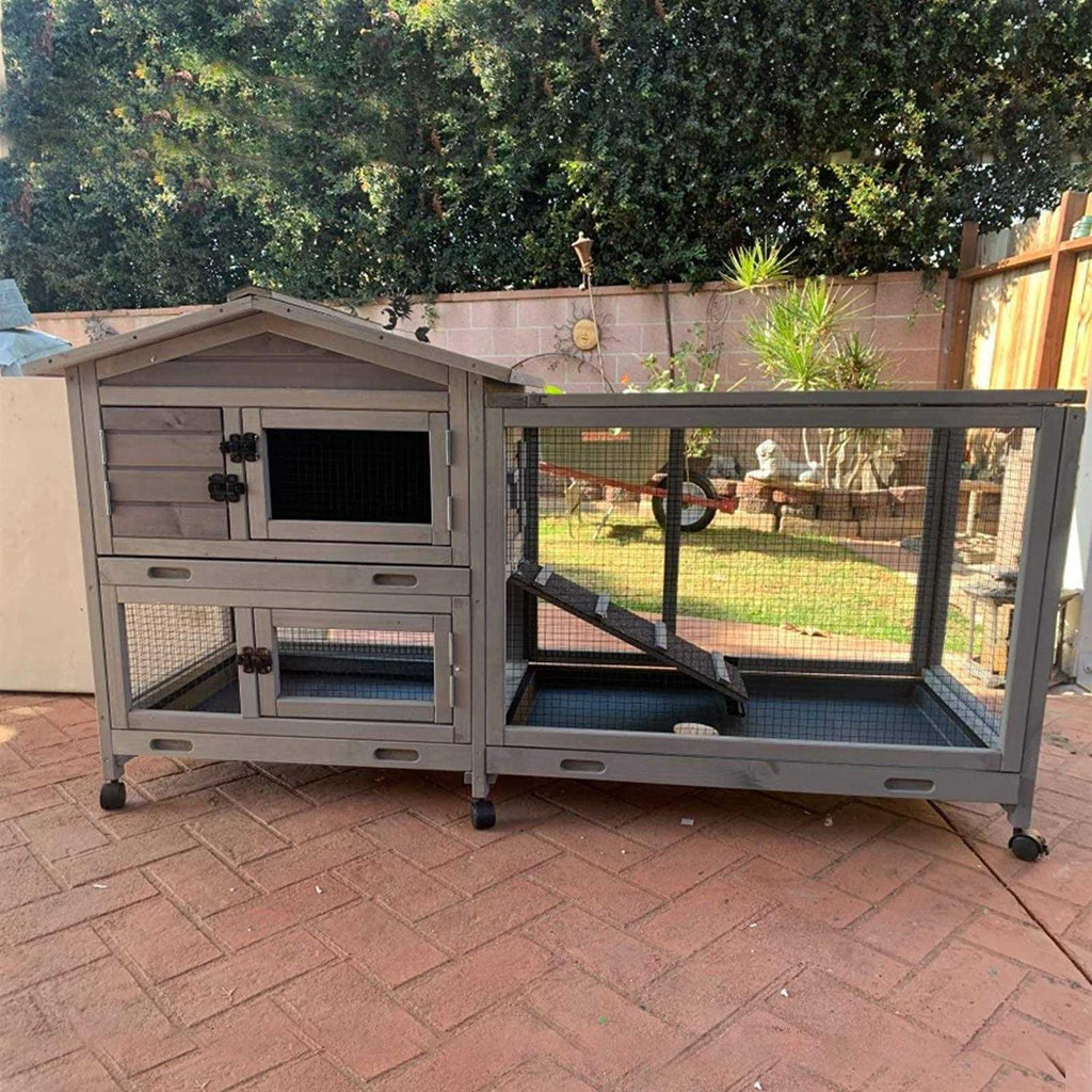 Large Guinea Pig Cage with Run on Wheels C965