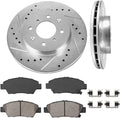 262mm 4 Lug Front Rotors + Ceramic Pads + Clips J222