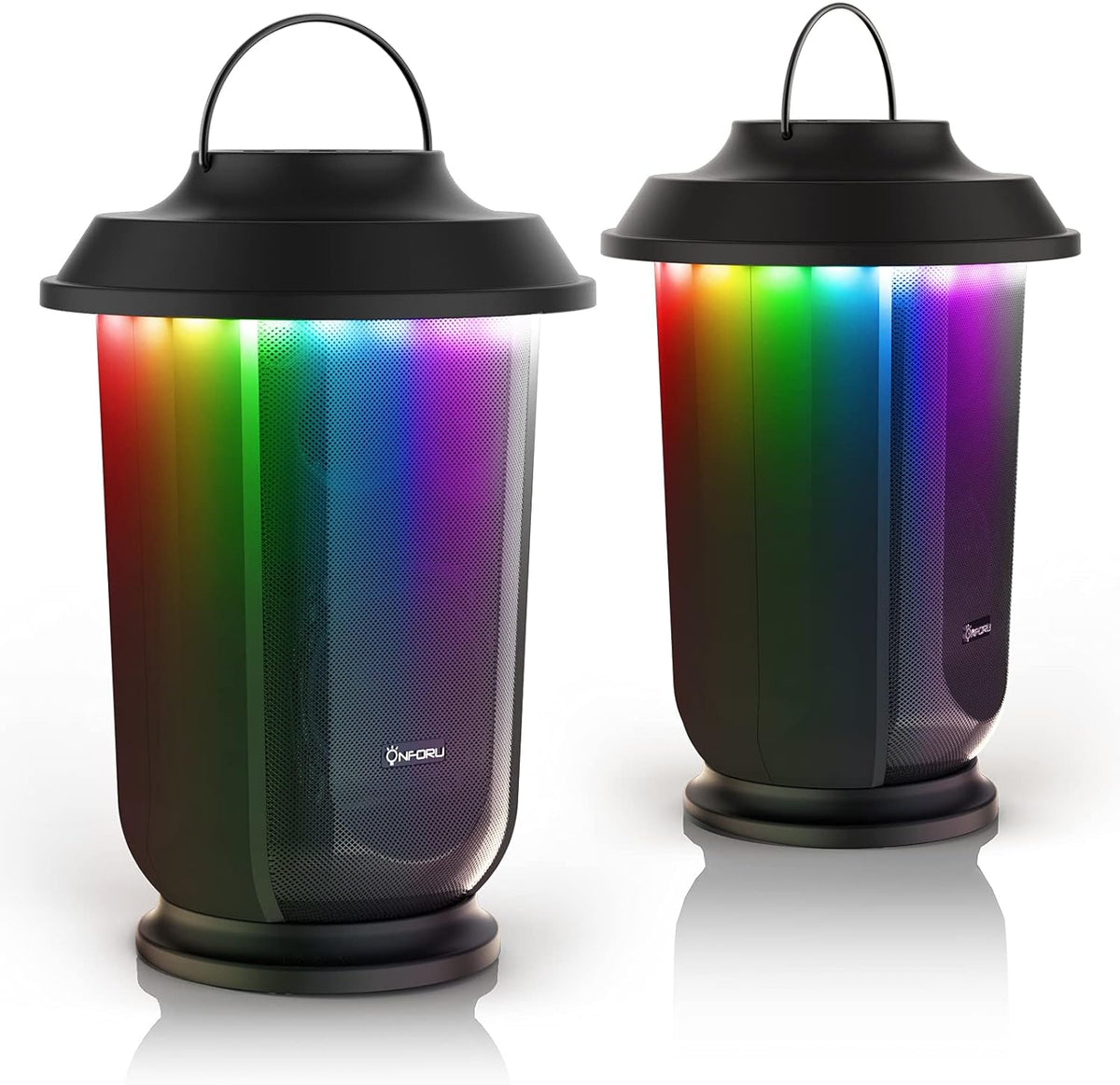 2 Pack Outdoor Bluetooth Speaker with LED Color Lights P221