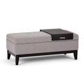 42 inch Storage Ottoman Bench with Tray Y35595