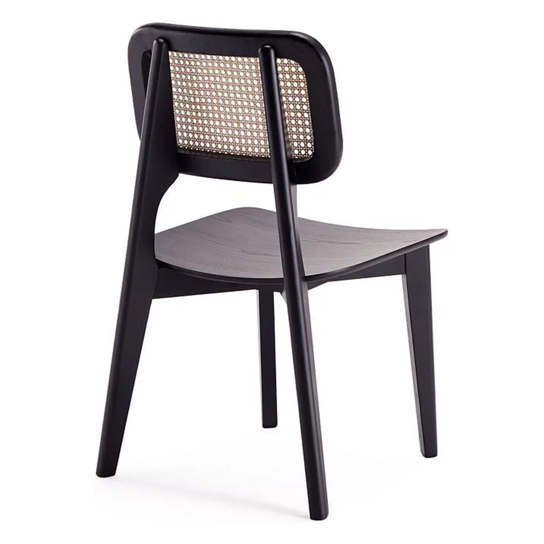 Black Wood Dining Chair Set of 2 K68486