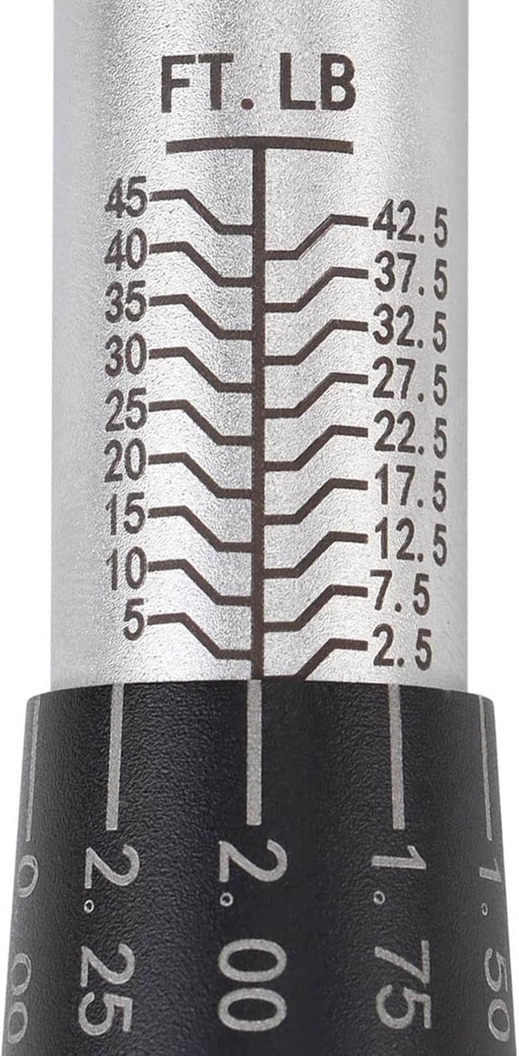3/8-Inch Drive Click Torque Wrench, Preset, Dual Torque Scales, Pack of 2 O83802