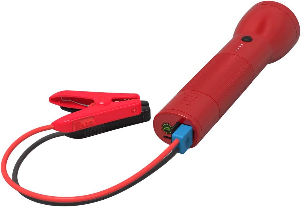 Rechargeable Lithium LED Flashlight with Car Jump Starter and Phone Charger Q551