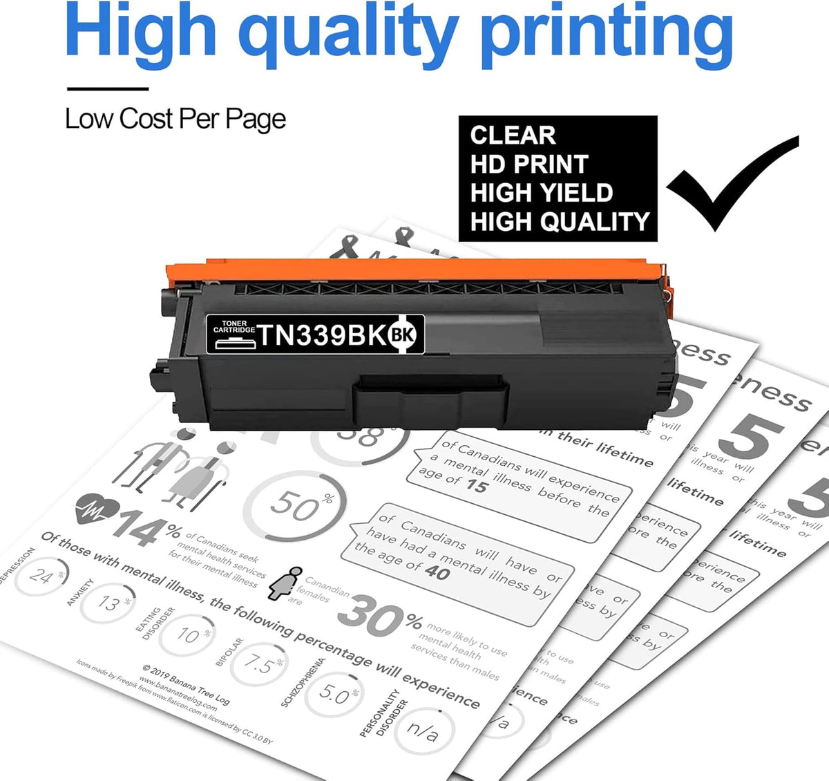 Black Extra High Yield Toner Cartridge for Brother Printer K883