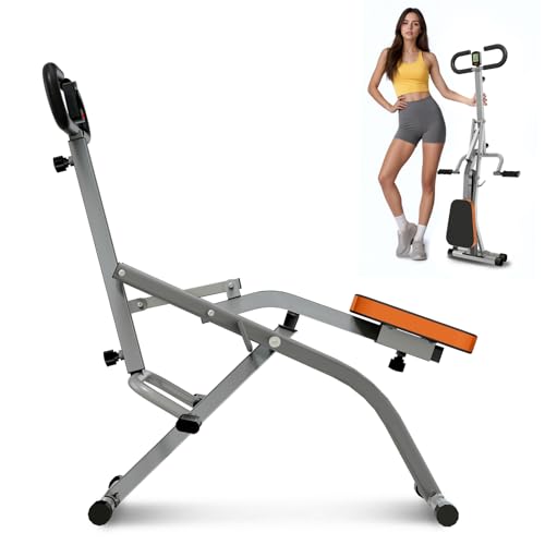 Foldable Squat Machine with Resistance Bands and Display Q5224