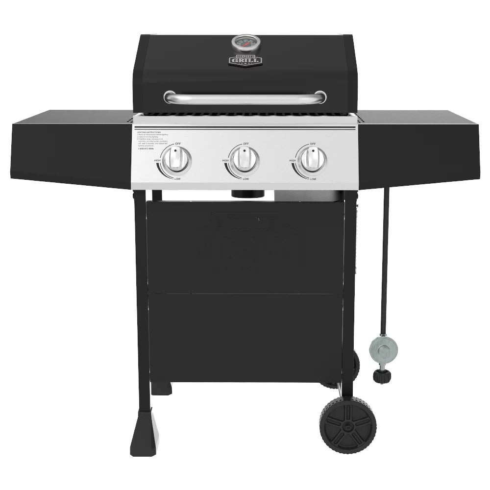 3 Burner Propane Gas Grill in Black P39891