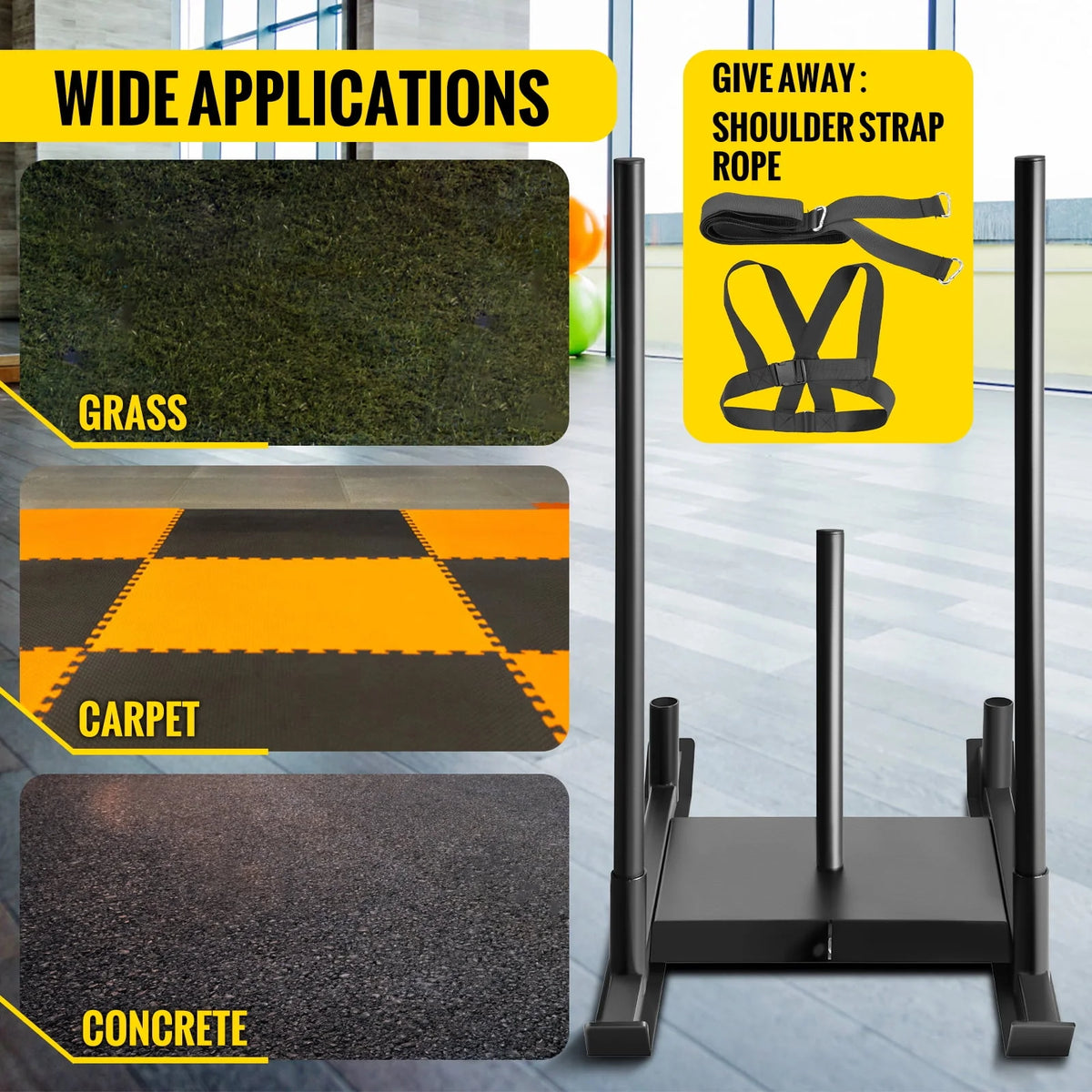 500lbs Capacity Training Sled N4256