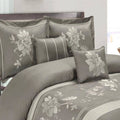 100% Cotton Gray Duvet Cover Set X67735