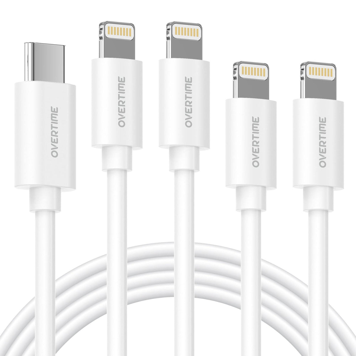 Lightning to USB-C Cable 4 Pack 6ft, 10ft P5069