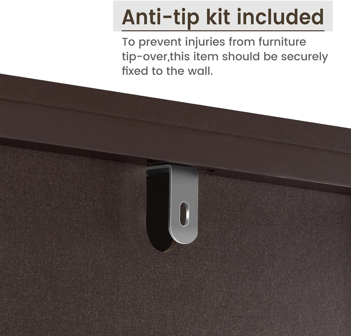 Over The Toilet Storage Cabinet with 2 Doors and Adjustable Shelf E881953